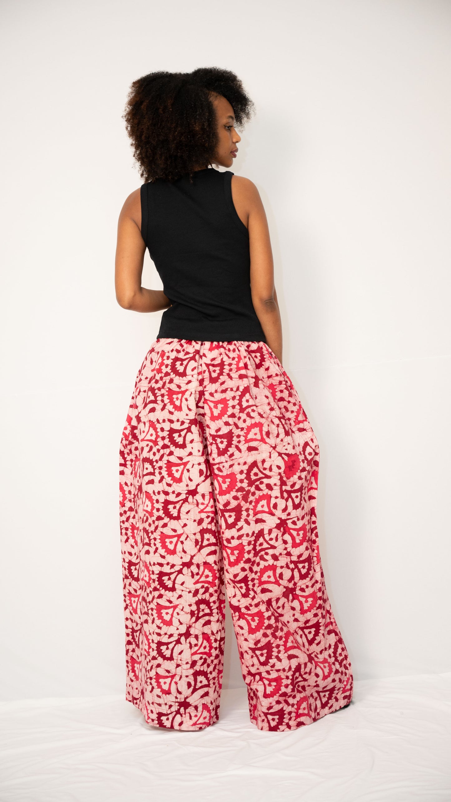 INDI WIDE-LEG PANTS - Ankara Print Cotton