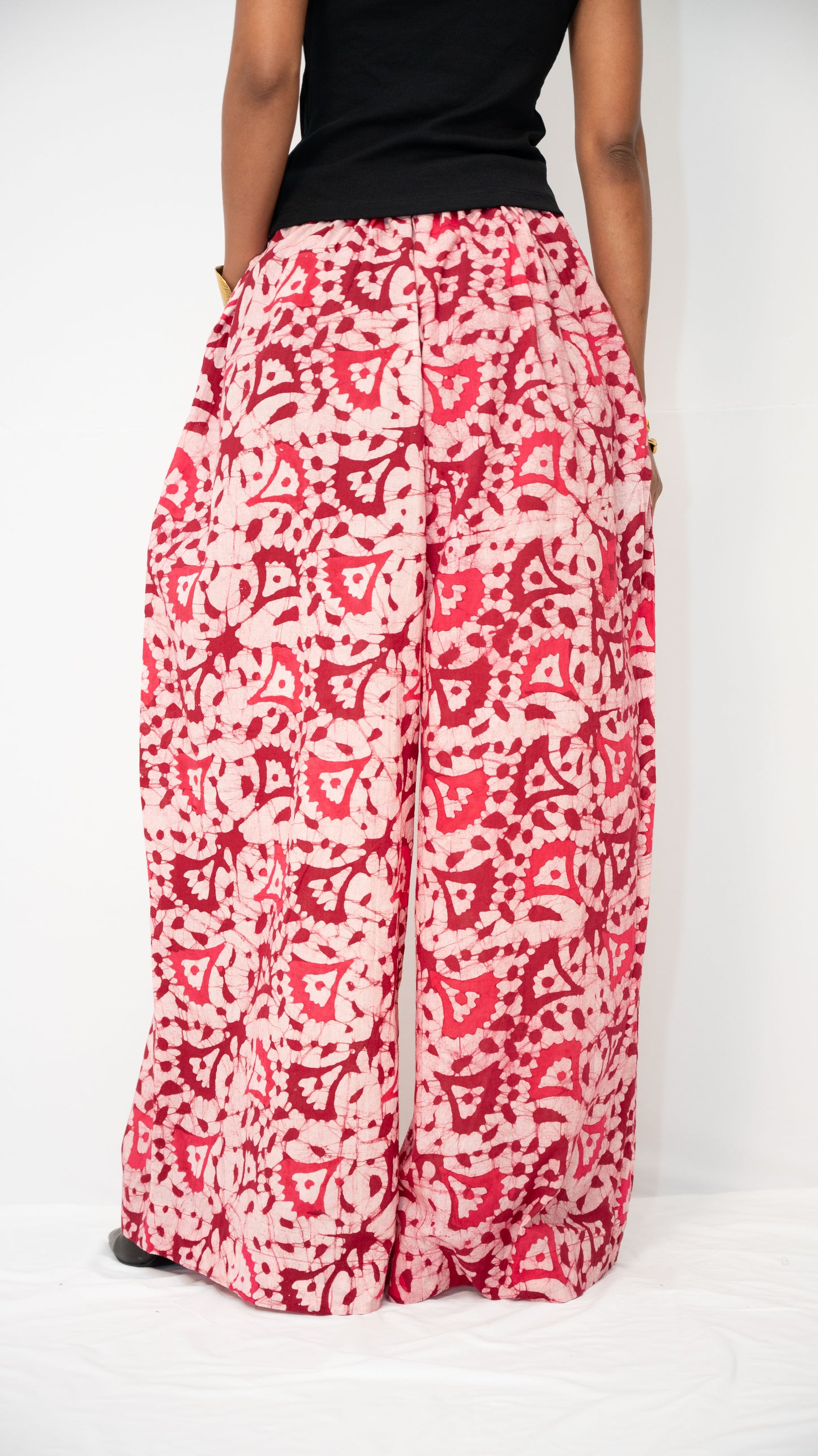 INDI WIDE-LEG PANTS - Ankara Print Cotton