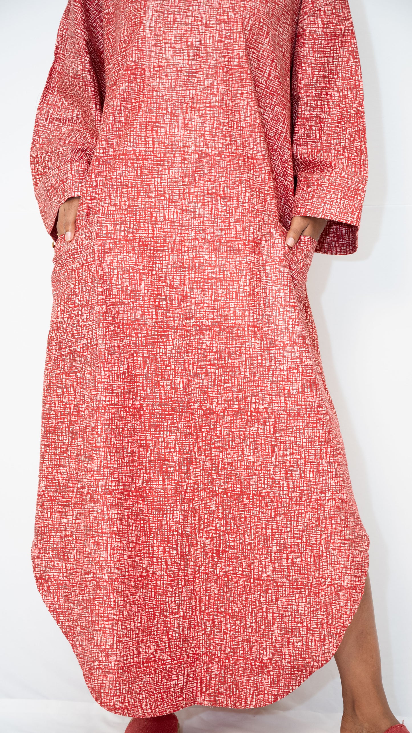 ZURI KAFTAN - Woven Cotton Statement Kaftan