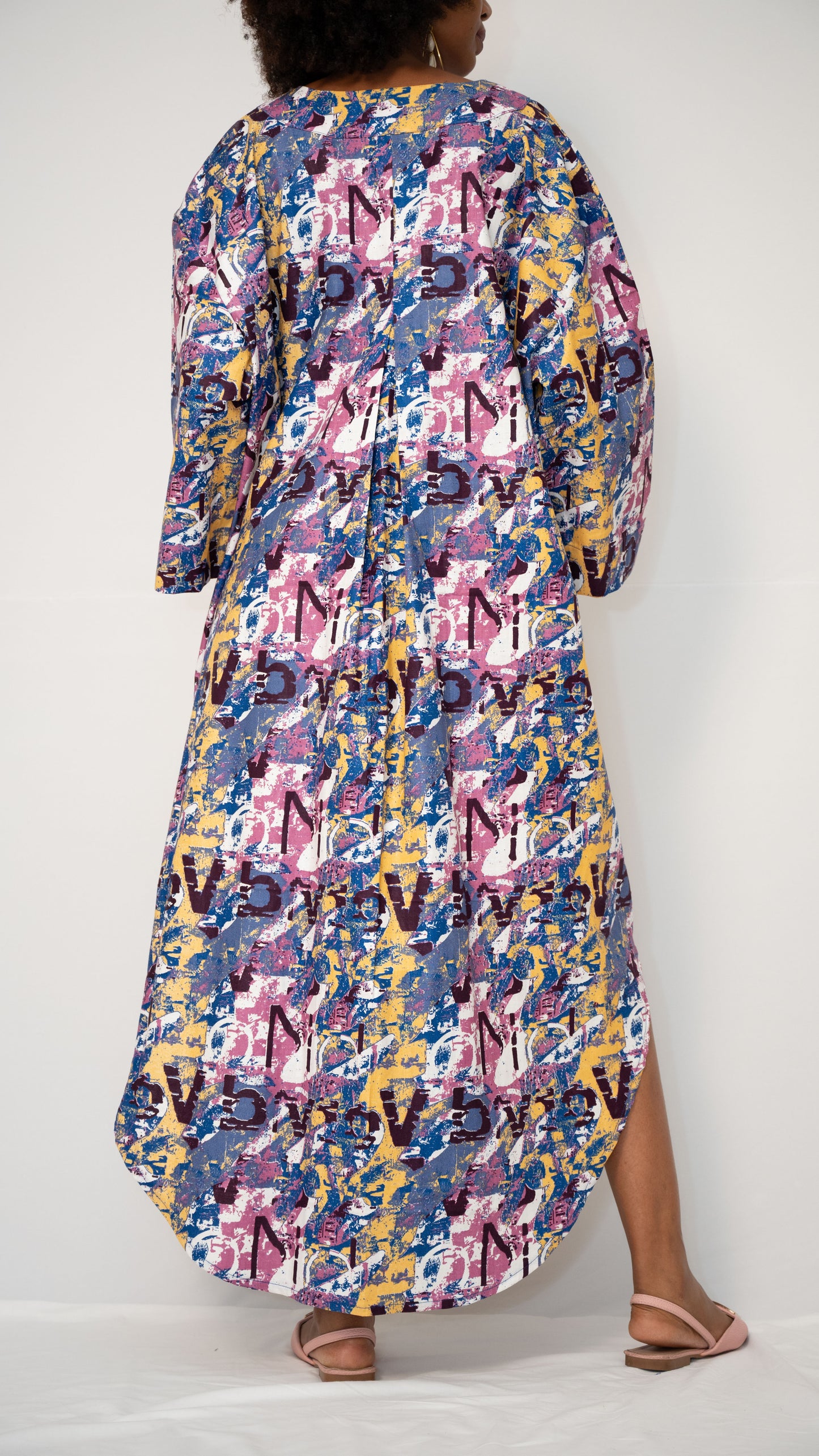 ZURI KAFTAN - Woven Cotton Statement Kaftan