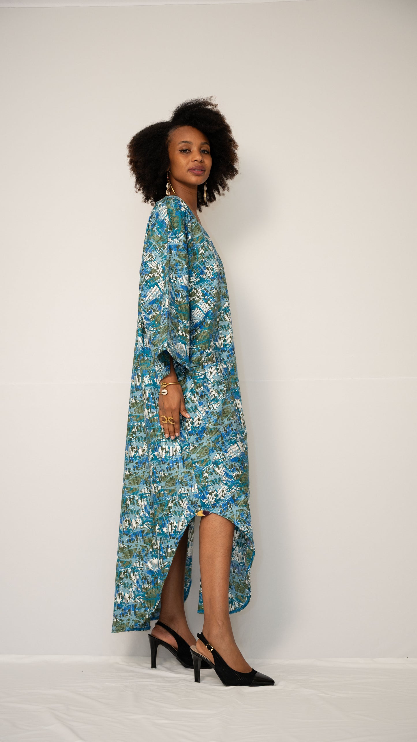 ZURI KAFTAN - Woven Cotton Statement Kaftan