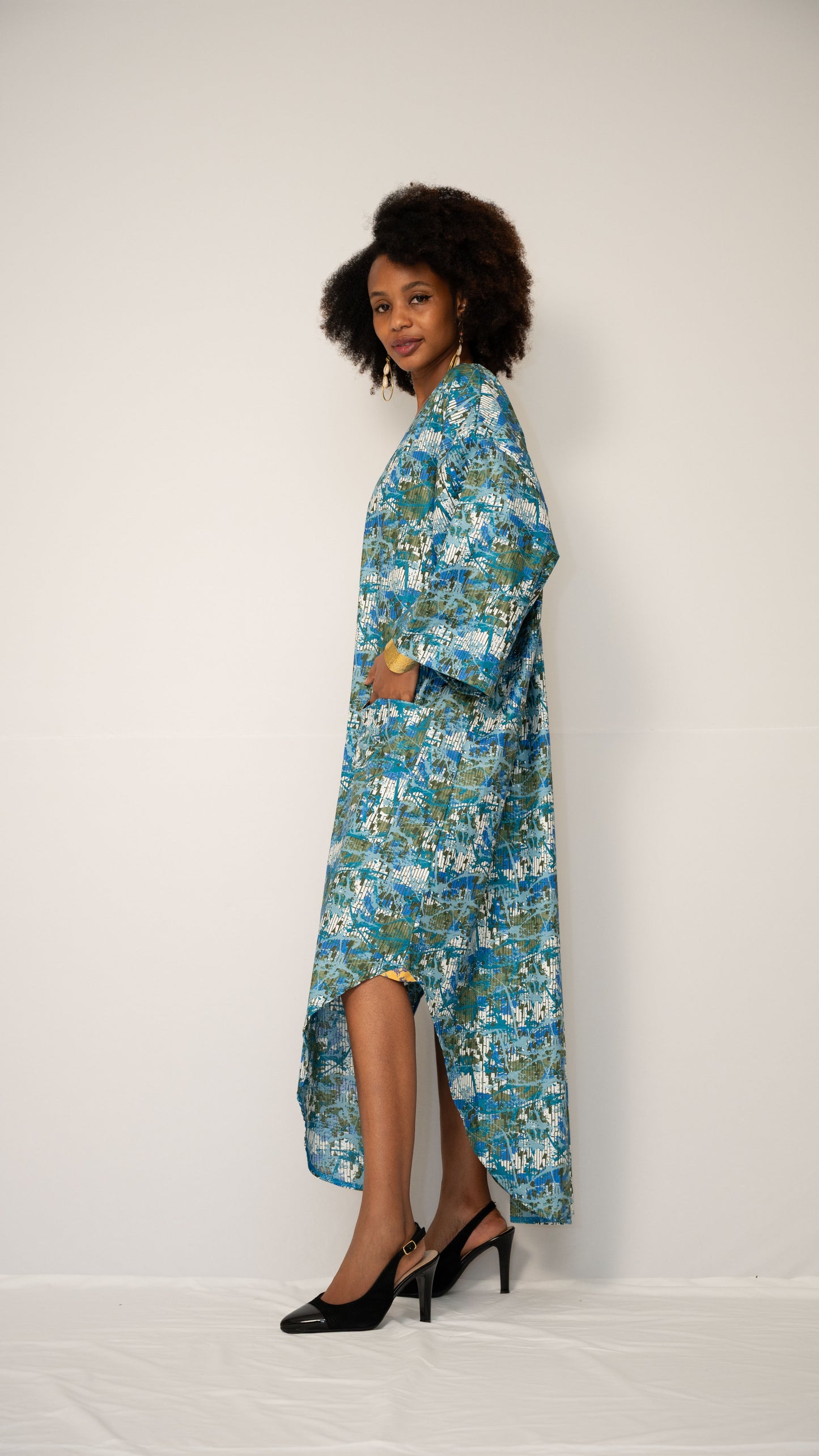 ZURI KAFTAN - Woven Cotton Statement Kaftan