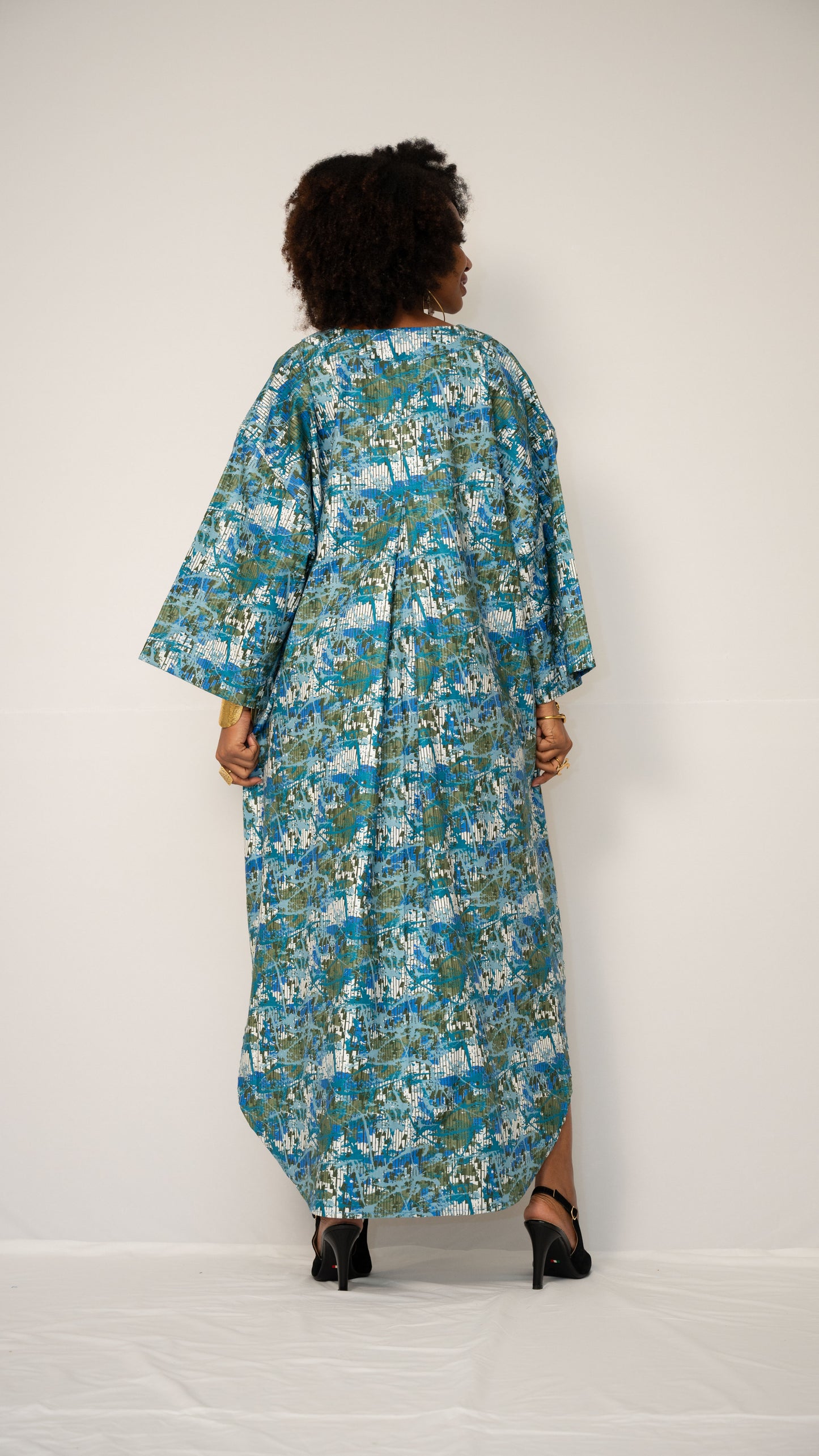 ZURI KAFTAN - Woven Cotton Statement Kaftan