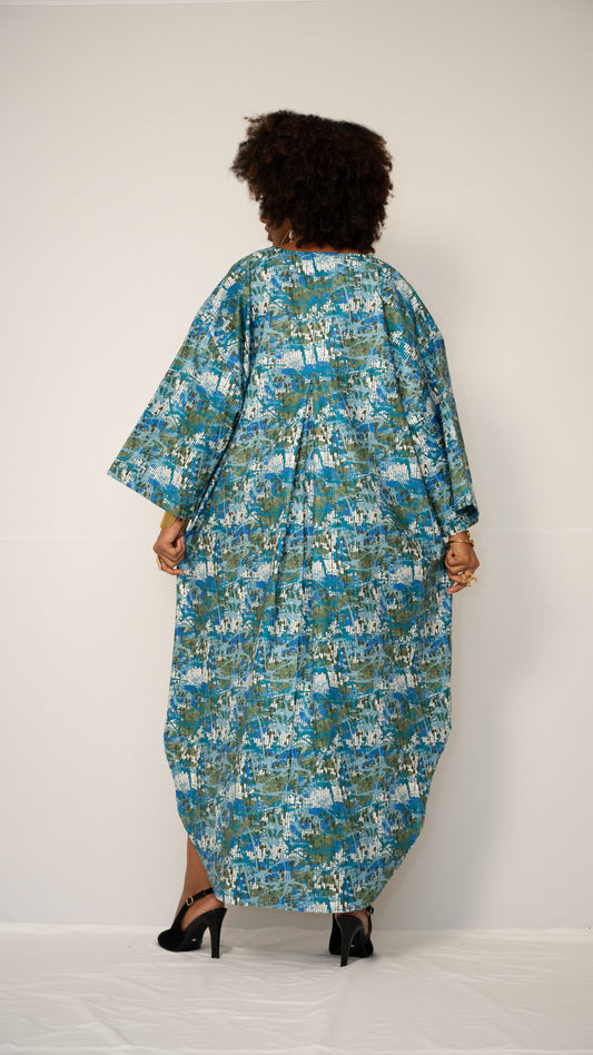 ZURI KAFTAN - Woven Cotton Statement Kaftan