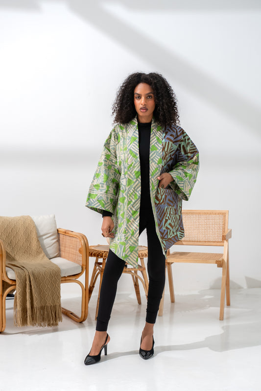 Mrembo Jacket – Cotton Batik Statement Layer