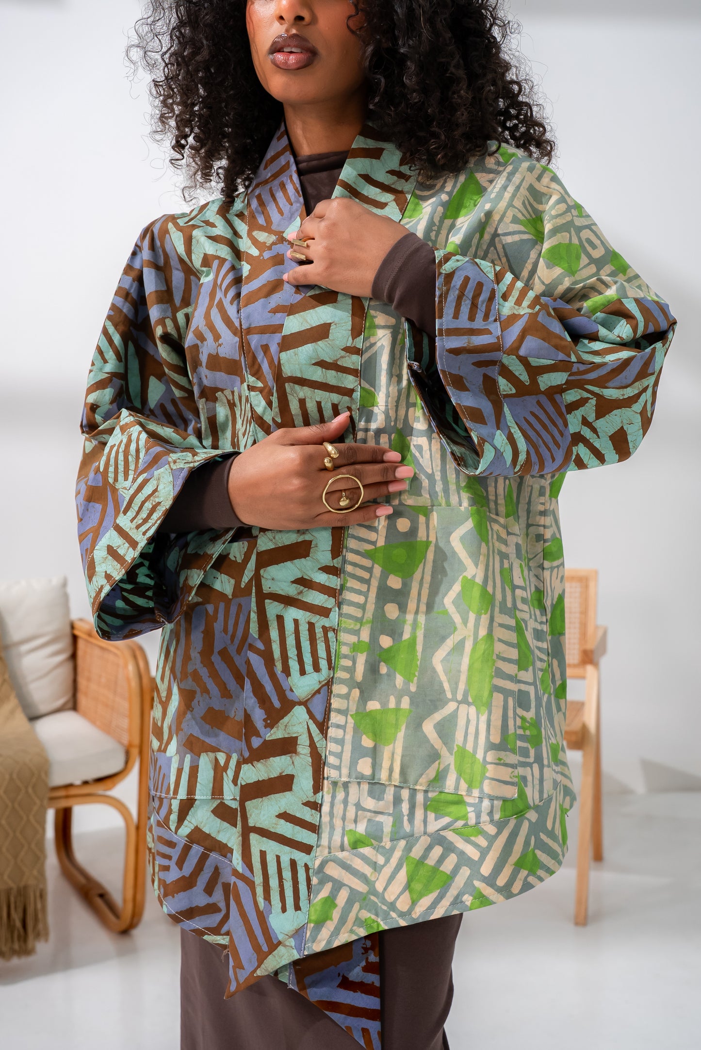 Mrembo Jacket – Cotton Batik Statement Layer