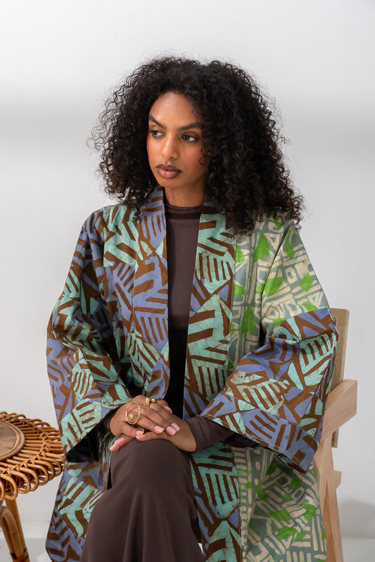 Mrembo Jacket – Cotton Batik Statement Layer