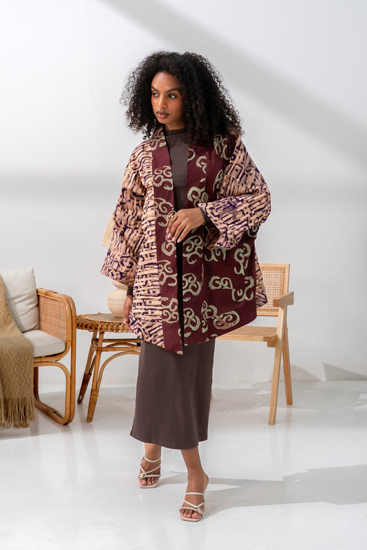 Mrembo Jacket – Cotton Batik Statement Layer