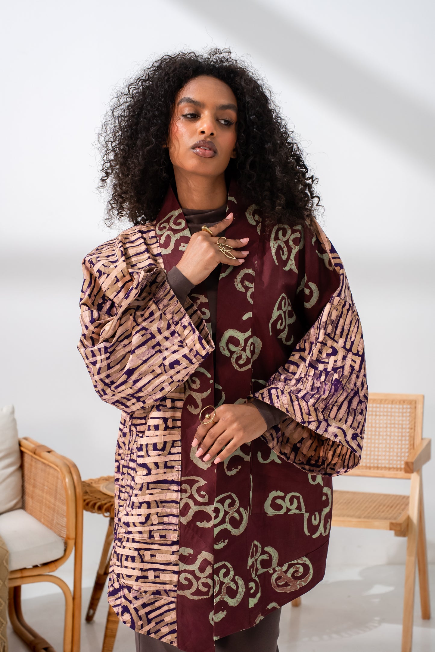 Mrembo Jacket – Cotton Batik Statement Layer