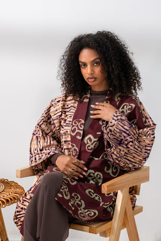Mrembo Jacket – Cotton Batik Statement Layer