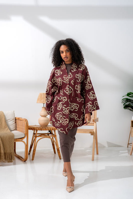 Mrembo Jacket – Cotton Batik Statement Layer